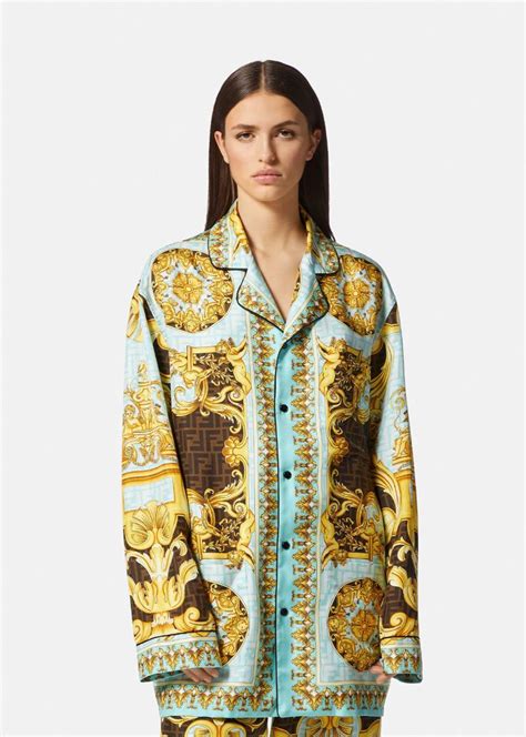 pajamas versace|versace pajamas for women.